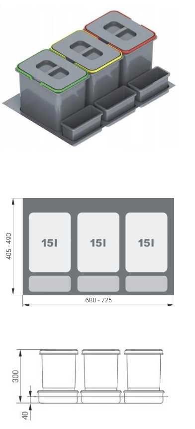 Base cabinet 80 cm for sink drawer Bologna 80 ZL 1S BB PREMIUM BOX - Image 3