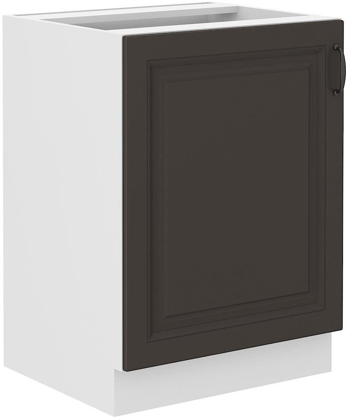 Base cabinet 60 cm Stillo white/graphite 60 D 1F BB