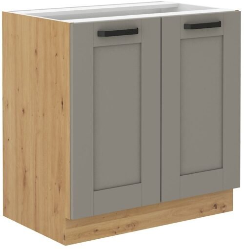 Base cabinet 80 cm Luna artisan/clay grey 80 D 2F BB