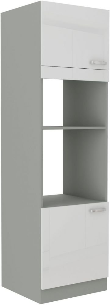 Bianka column cabinet with oven and microwave 60 DPM-210 2F