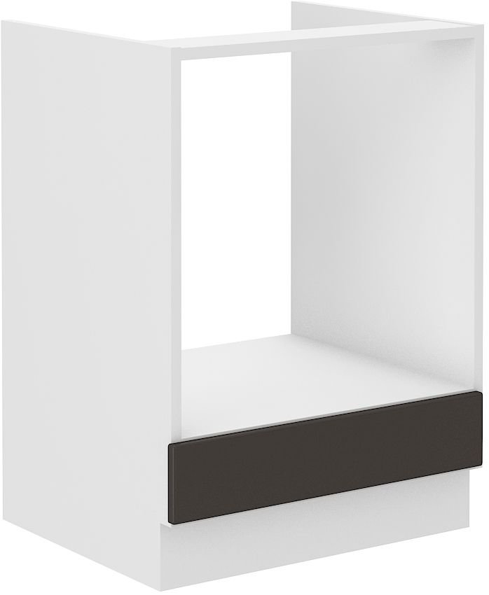 Base cabinet 60 cm Stillo oven white/graphite 60 D gas BB