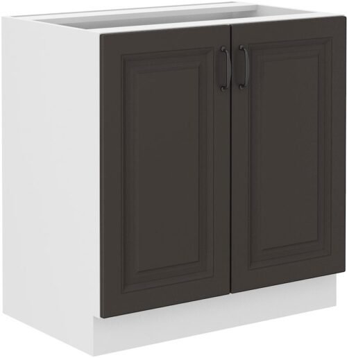 Base cabinet 80 cm Stillo white/graphite 80 D 2F BB
