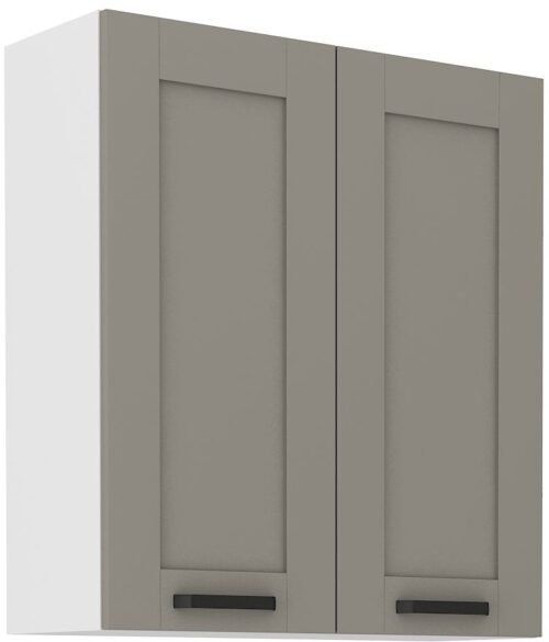 Wall cabinet 80 cm Luna white/clay grey 80 G-90 2F