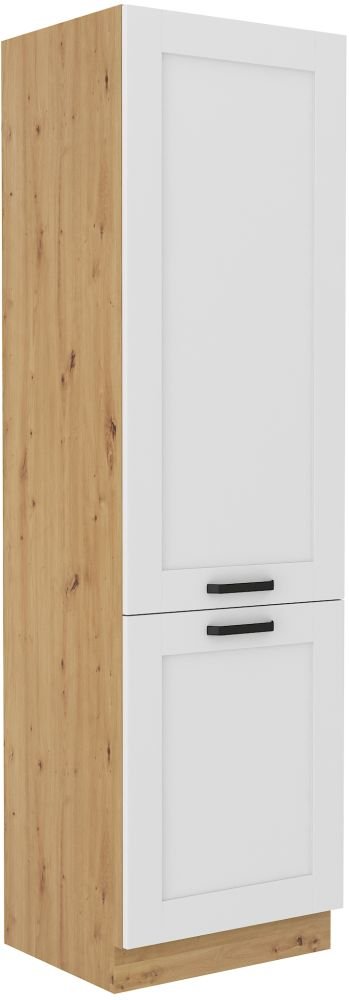Luna white/artisan 60 cm column refrigerator LO-210 2F