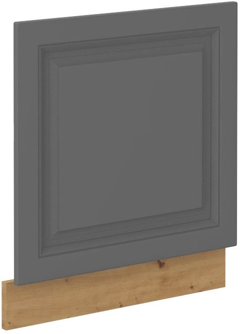 Dishwasher front, 60 cm, open panel, Stillo, artistic, gray, ZM, 570x596