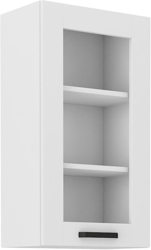 Wall cabinet 40 cm display case Luna white 40 GS-90 1F