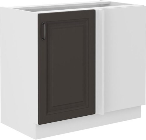 Base corner cabinet 105/60 cm Stillo white/graphite 105 ND 1F BB