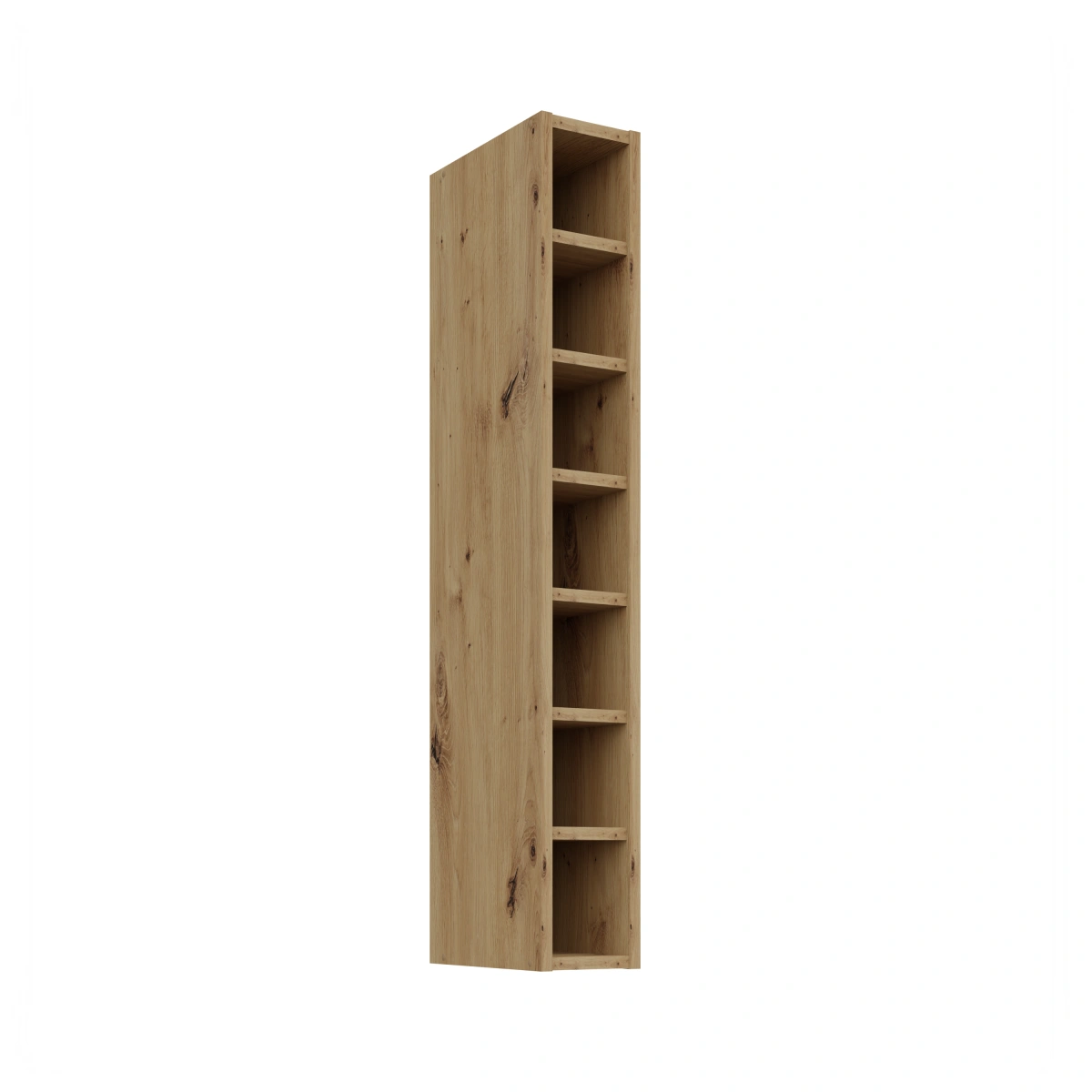 Open top shelf 15 cm artistic oak 15 GOTW-108