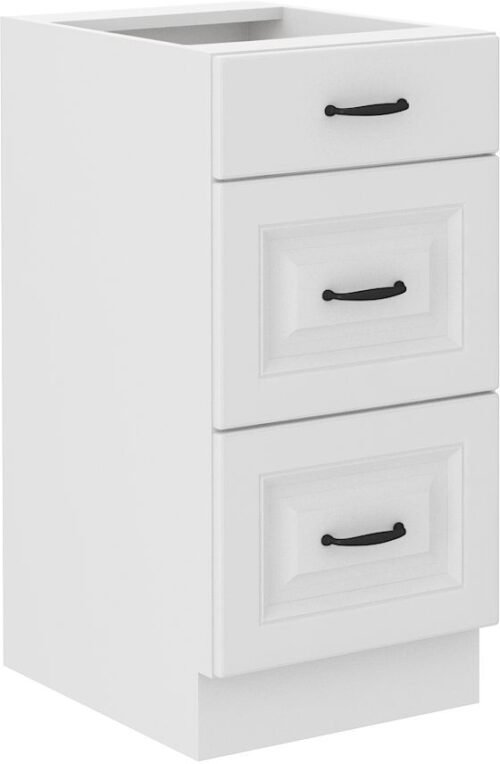 40 cm base cabinet with drawers Stillo white 40 D 3S BB