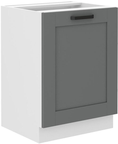 Base cabinet 60 cm Luna white/dust grey 60 D 1F BB