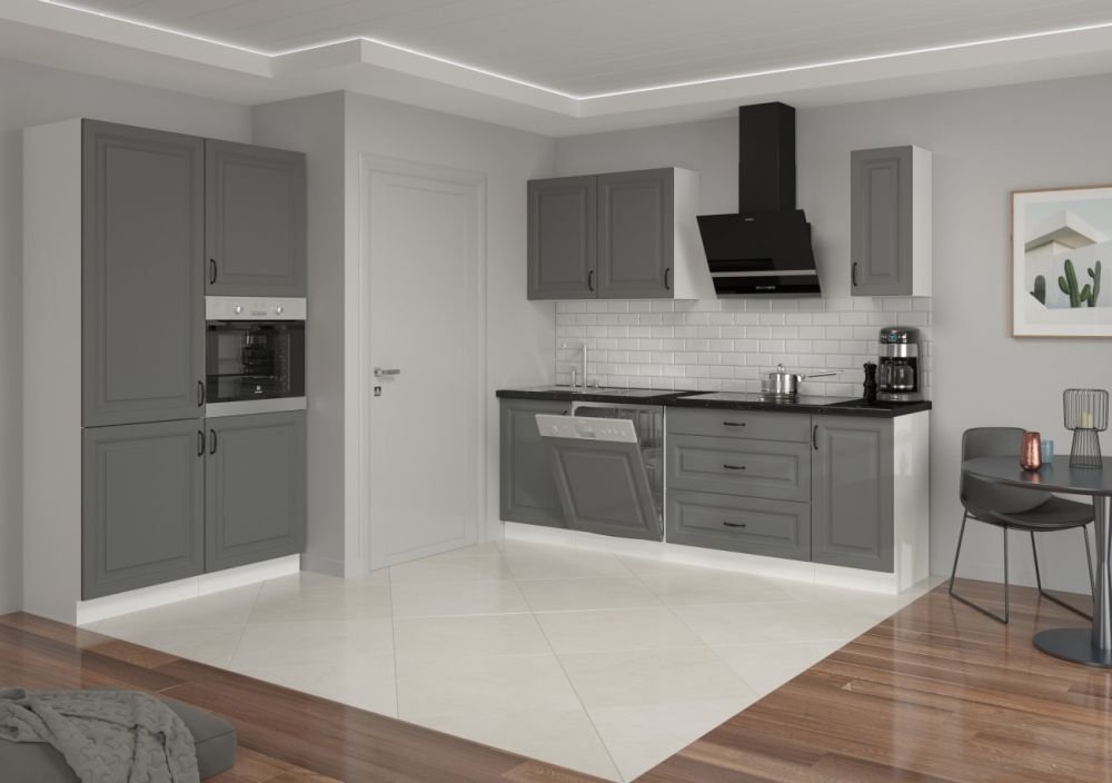 Dishwasher front, 45 cm, open panel, Stillo, white/dust grey, ZM, 570x446 - Image 5