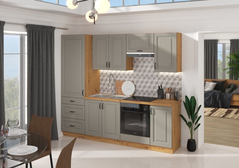 Wall cabinet 80 cm Stillo artisan/clay grey 80 G-108 2F - Image 5