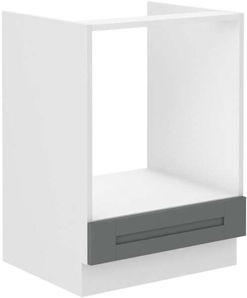 Luna oven base cabinet, 60 cm, white/dust grey, 60 D, gas hob, BB