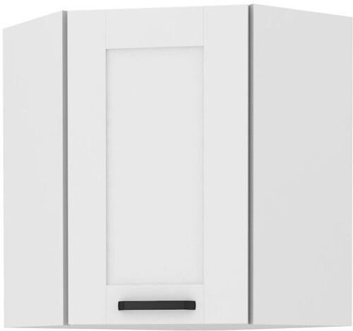 Upper corner cabinet 60 cm Luna white 60×60 GN-72 45 degrees 1F