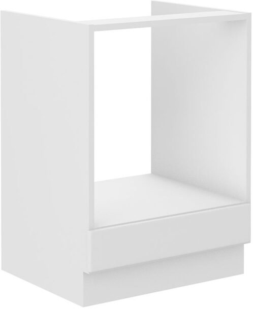 Base cabinet 60 cm Stillo oven, white, 60 D gas BB