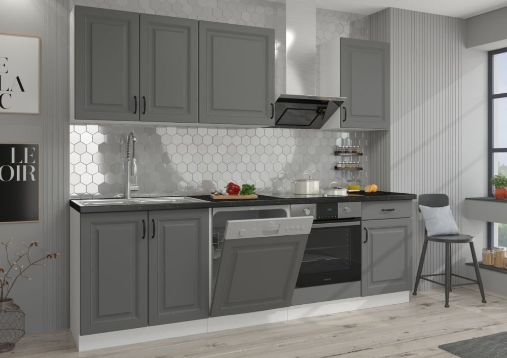 Base cabinet 80 cm Stillo white/dust grey 80 D 2F BB - Image 7