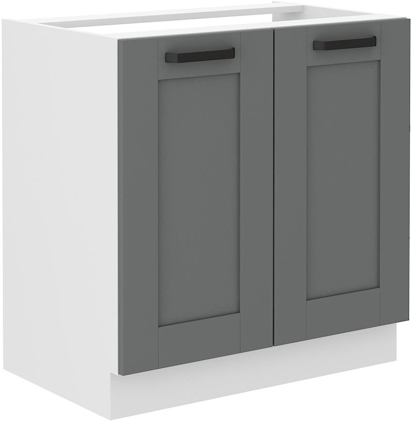 Base cabinet 80 cm Luna sink white/dust grey 80 ZL 2F BB