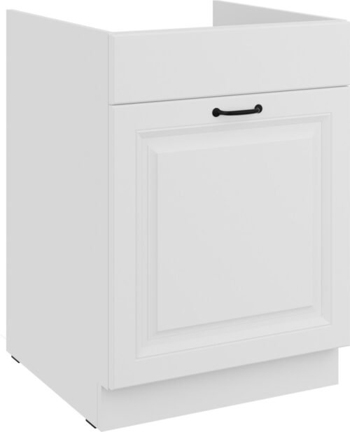 Base cabinet 60 cm, sink, drawer, Stillo, white, 60 ZL, 1S, BB, PREMIUM BOX