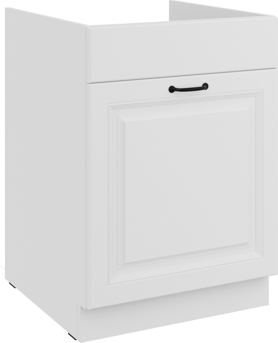Base cabinet 60 cm, sink, drawer, Stillo, white, 60 ZL, 1S, BB, PREMIUM BOX