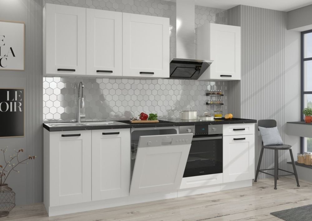 Wall cabinet 80 cm Luna white 80 G-72 2F - Image 4