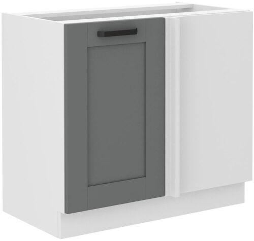 Base corner cabinet 105/60 cm Luna white/dust grey 105 ND 1F BB