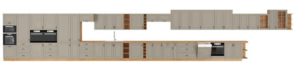 Wall cabinet 45 cm Stillo artisan/clay grey 45 G-72 1F - Image 7