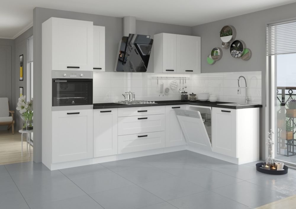 Wall cabinet with hood 60 cm Luna white 60 GU-36 1F - Image 5