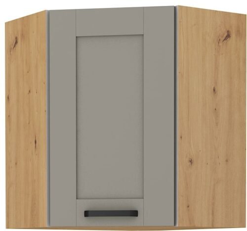 Upper corner cabinet 60 cm Luna artisan/clay grey 60×60 GN-72 (45 degrees) 1F