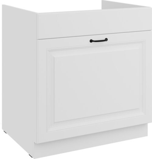 Base cabinet 80 cm, sink, drawer, Stillo, white, 80 ZL, 1S, BB, PREMIUM BOX