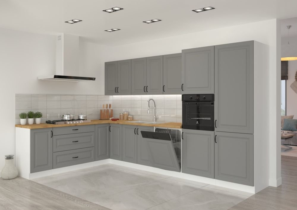 Wall cabinet with hood 50 cm Stillo white/dust grey 50 GU-36 1F - Image 2