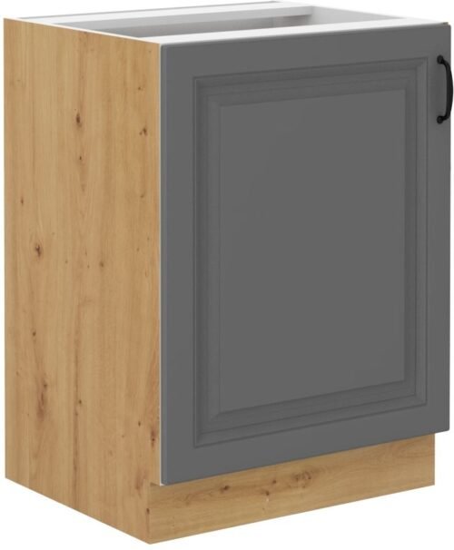 Base cabinet 60 cm Stillo artisan/dust grey 60 D 1F BB