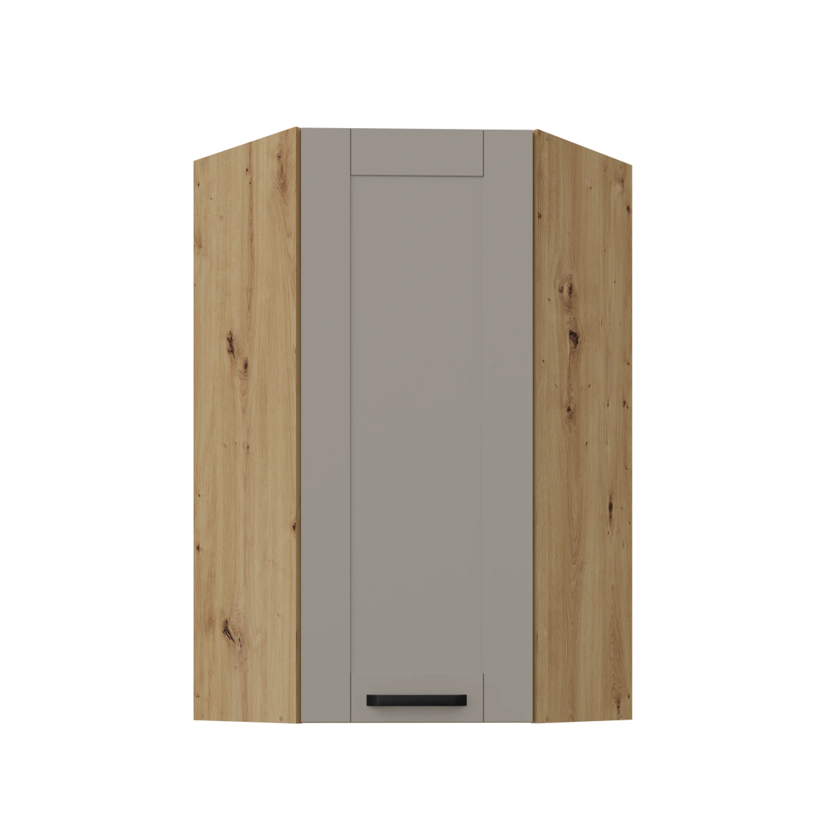 Upper corner cabinet 60 cm Luna artisan/clay grey 60x60 GN-108 (45 degrees) 1F