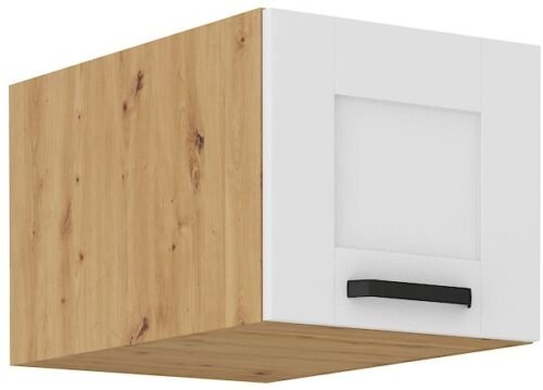 Low wall cabinet, 40 cm deep, Luna white/artisan 40 NAGU-36 1F