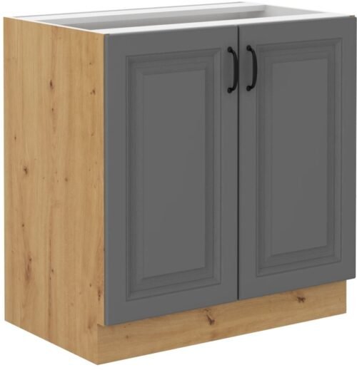 Base cabinet 80 cm Stillo artisan/dust grey 80 D 2F BB