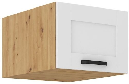Low wall cabinet, deep, 50 cm, Luna white/artisan 50 NAGU-36 1F