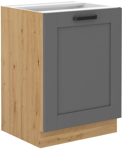 Base cabinet 60 cm Luna artisan/dust grey 60 D 1F BB