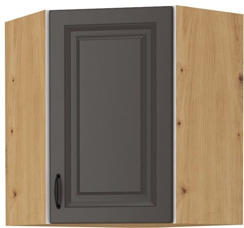 Upper corner cabinet 60 cm Stillo artisan/graphite color 60×60 GN-72 (45 degrees) 1F