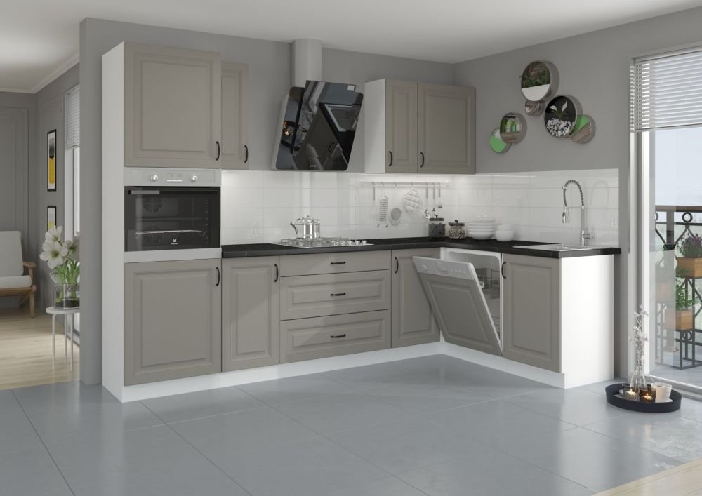 Low deep wall cabinet 60 cm Stillo white/clay grey 60 NAGU-36 1F - Image 6