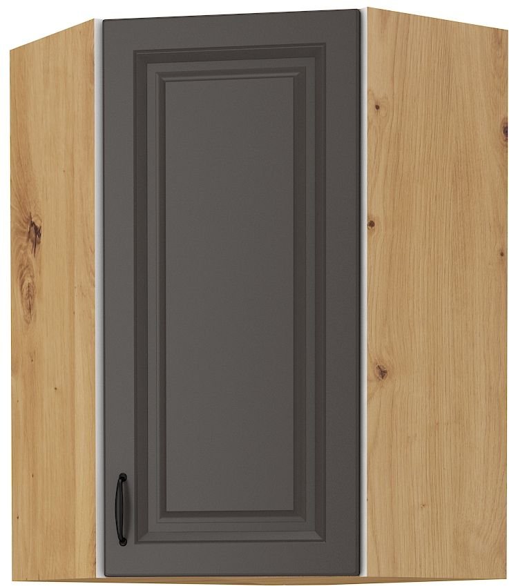 Upper corner cabinet 60 cm Stillo artisan/graphite color 60x60 GN-90 (45 degrees) 1F