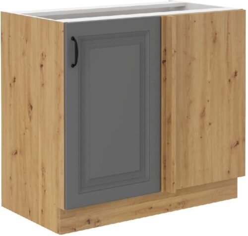 Base corner cabinet 105/60 cm Stillo artisan/dust grey 105 ND 1F BB