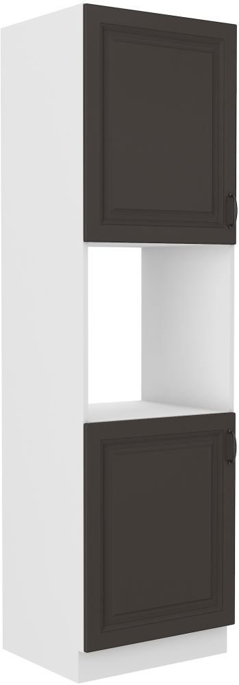 Stillo 60 cm column oven cabinet, white/graphite DP-210 2F