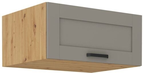 Low deep wall cabinet 80 cm Luna artisan/clay grey 80 NAGU-36 1F