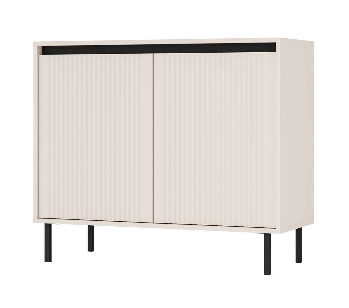 Osaka 2F chest of drawers with cabinets, beige