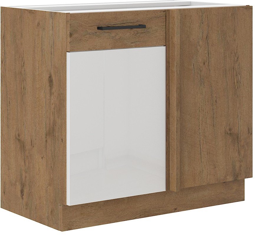 Vigo base corner cabinet, white glossy, 105 ND 1F BB