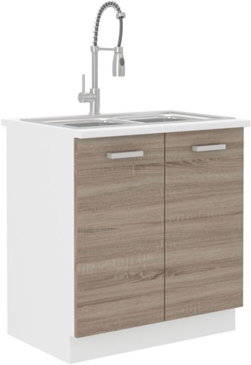 Base cabinet 80 cm Dave 80ZL2F sink with countertop