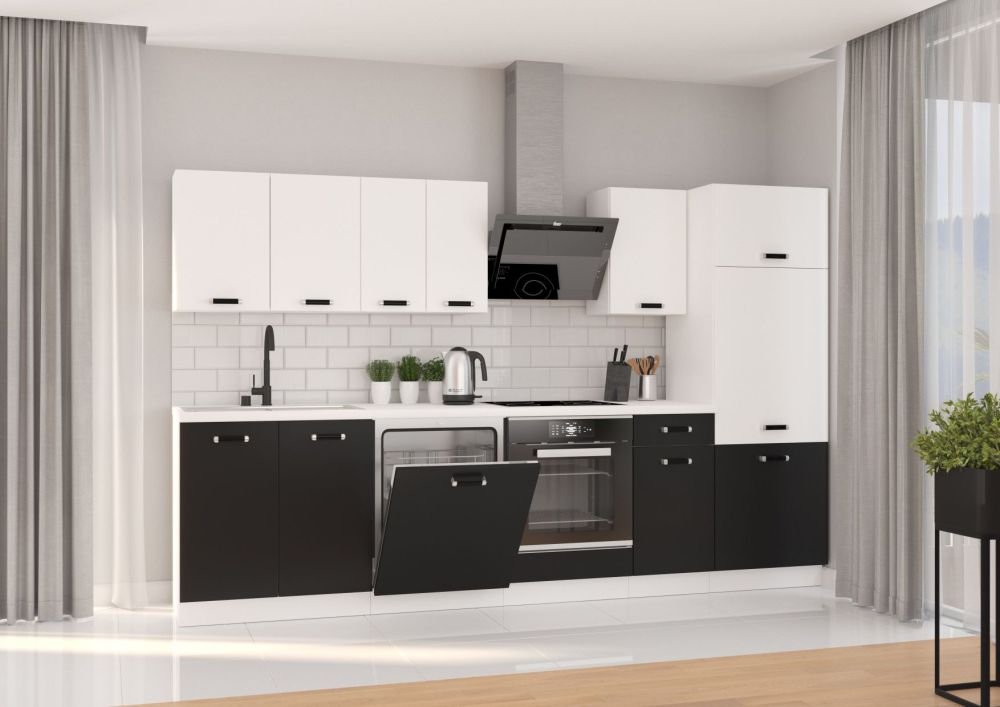 Omega kitchen set 300 cm with countertops