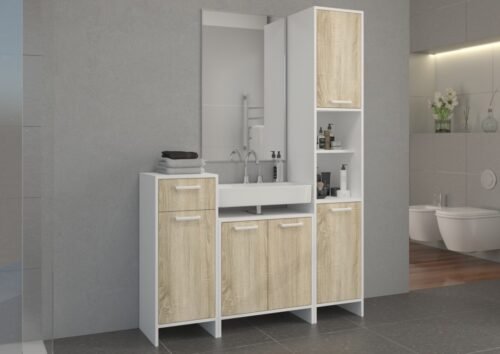 Mela II bathroom set with column