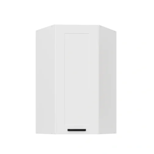 Upper corner cabinet 60 cm Luna white 60×60 GN-108 45 degrees 1F