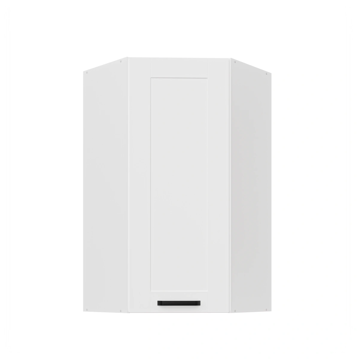 Upper corner cabinet 60 cm Luna white 60x60 GN-108 45 degrees 1F