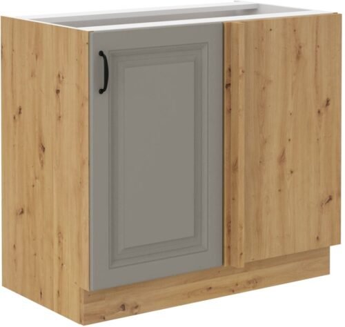Base corner cabinet 105/60 cm Stillo artisan/clay grey 105 ND 1F BB